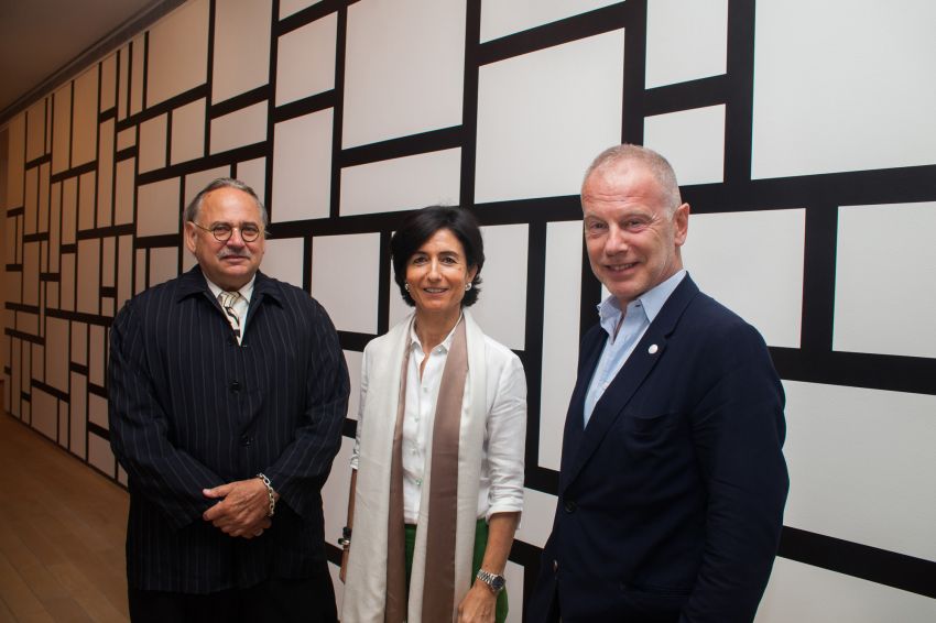 John Hogan, Paloma Botín y Benjamin Weil en la presentación de la exposición 17-07-2015
