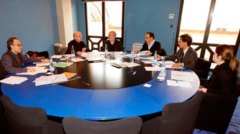 Reunión del jurado para concurso Manuel Valcárcel, 12 de marzo de 2013, Fundación Botín Reunión del jurado para concurso Manuel Valcárcel, 12 de marzo de 2013, Fundación Botín