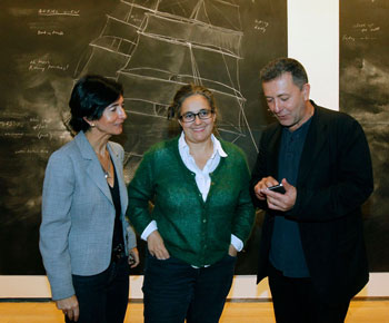 Paloma Botín, Tacita Dean y Vicente Todolí Paloma Botín, Tacita Dean y Vicente Todolí