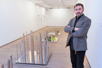 Juan Luis Moraza en la exposición Itinerarios, Fundación Botín Juan Luis Moraza en la exposición Itinerarios, Fundación Botín