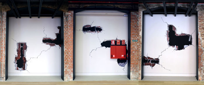 Foto mural que Juan López ha realizado para la sede de la Fundación Botín en Madrid Foto mural que Juan López ha realizado para la sede de la Fundación Botín en Madrid