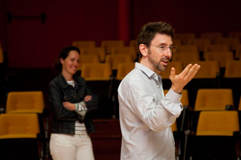 Marc Brackett, interviniendo en el Máster Marc Brackett, interviniendo en el Máster