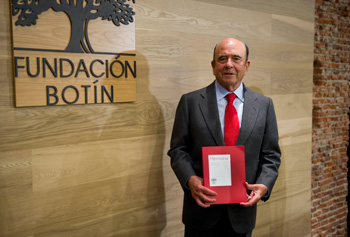 Emilio Botín en la presentación de la Memoria 2012 de la Fundación Botín, en la sede de Madrid Emilio Botín en la presentación de la Memoria 2012 de la Fundación Botín, en la sede de Madrid