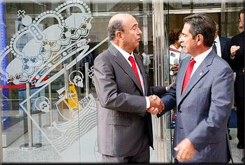 Emilio Botín y Miguel Ángel Revilla, primer año de acción en el valle del Nansa y Peñarrubia Emilio Botín y Miguel Ángel Revilla, primer año de acción en el valle del Nansa y Peñarrubia