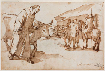 Escena de la vida de San Francisco Solano, Murillo Escena de la vida de San Francisco Solano, Murillo