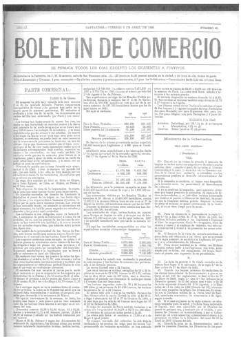 Portada del Boletín de Comercio del año 1988 Portada del Boletín de Comercio del año 1988