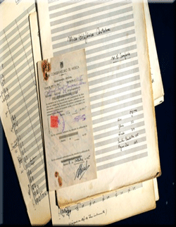 Manuscritos del compositor Miguel Ángel Samperio Manuscritos del compositor Miguel Ángel Samperio