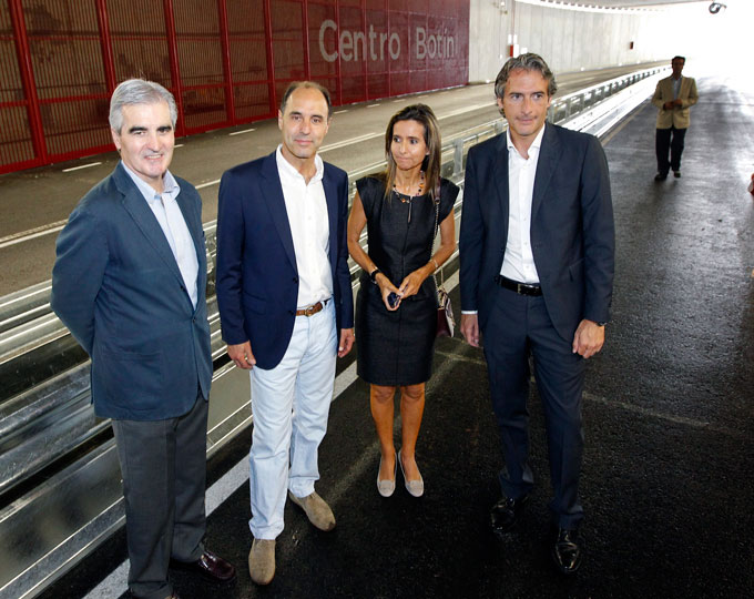 Inauguración del paso inferior del Centro Botín, 21 de junio de 2014 Inauguración del paso inferior del Centro Botín, 21 de junio de 2014